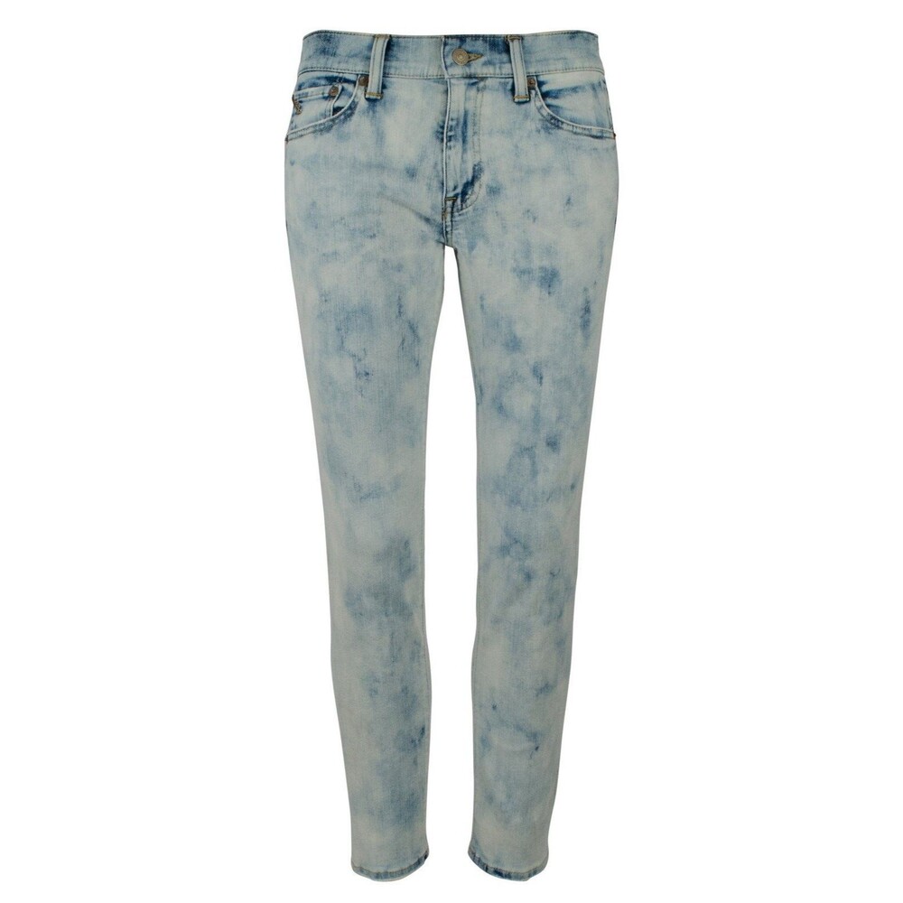 POLO RALPH LAUREN Women's Stretch Tompkins Skinny Crop Denim Jeans Pants BI...